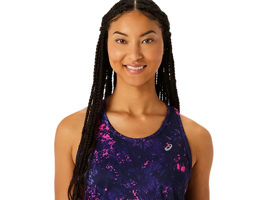 ASICS ALL OVER PRINT TANK-Women T-Shirts & Tops