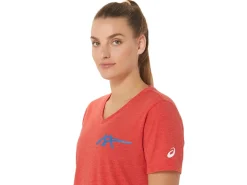 ASICS 1977 HERITAGE AMERICANA V-NECK-Women Extended Sizes|T-Shirts & Tops