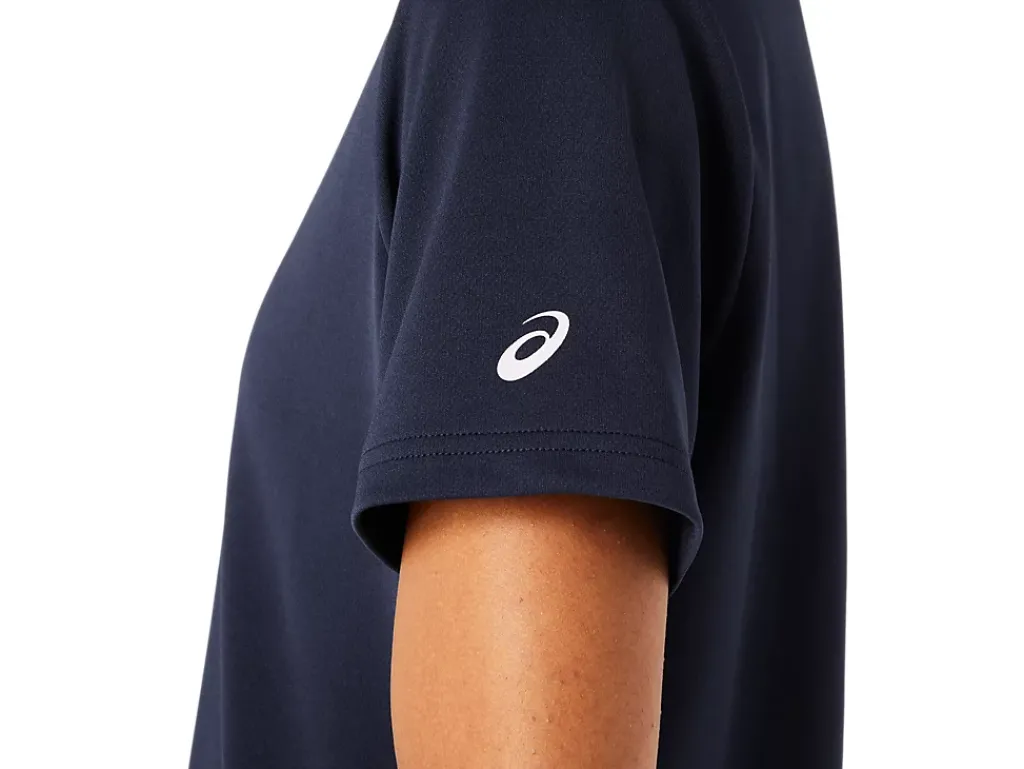 ASICS CARNATION SPIRAL a CREW-Women Extended Sizes|T-Shirts & Tops