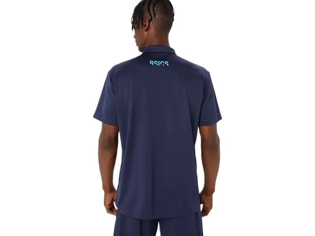 ASICS HEX GRAPHIC DRY POLO SHIRTS-Men Training|T-Shirts & Tops