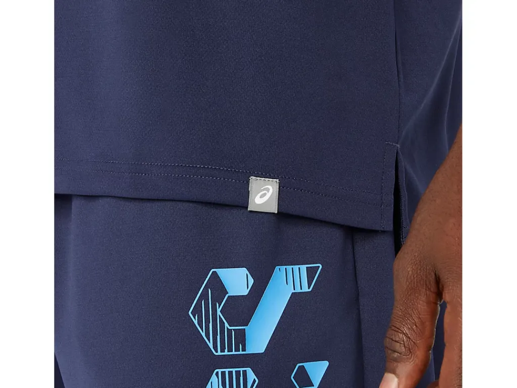ASICS HEX GRAPHIC DRY POLO SHIRTS-Men Training|T-Shirts & Tops