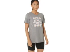 ASICS HIBISCUS SLOGAN CREW-Women Extended Sizes|T-Shirts & Tops