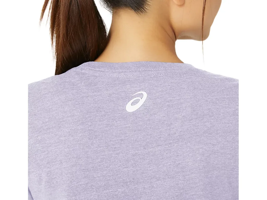 ASICS HIBISCUS SLOGAN CREW-Women Extended Sizes|T-Shirts & Tops