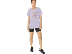 ASICS HIBISCUS SLOGAN CREW-Women Extended Sizes|T-Shirts & Tops