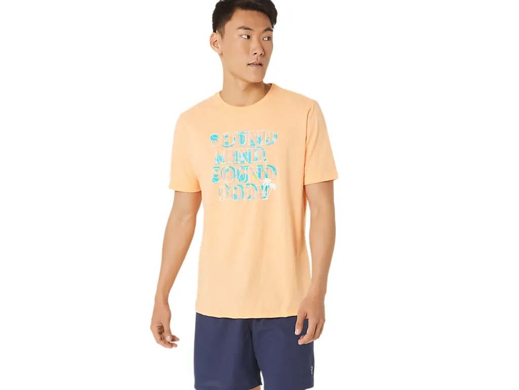ASICS HIBISCUS SLOGAN TEE-Women Extended Sizes|Training