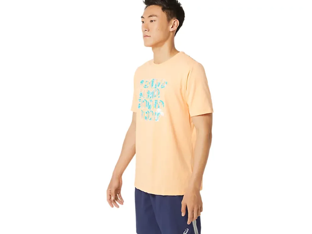 ASICS HIBISCUS SLOGAN TEE-Women Extended Sizes|Training