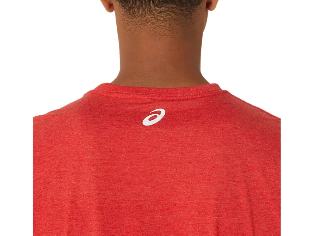ASICS HIBISCUS SLOGAN TEE-Men Training|Extended Sizes