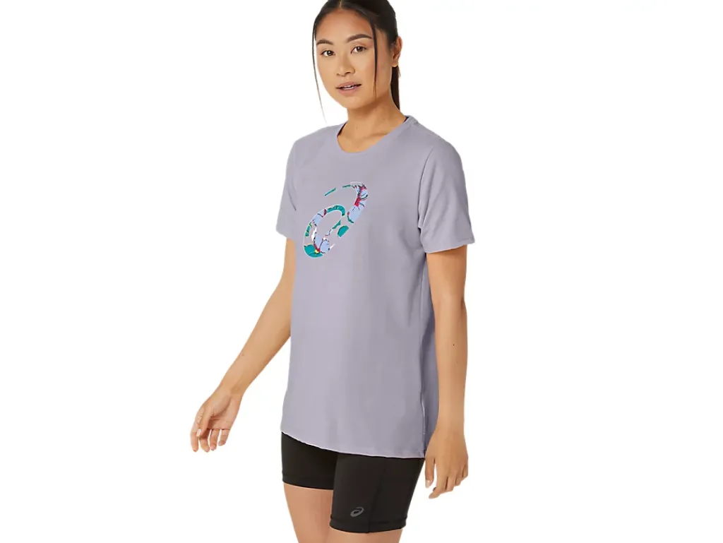 ASICS HIBISCUS SPIRAL A CREW-Women Extended Sizes|T-Shirts & Tops