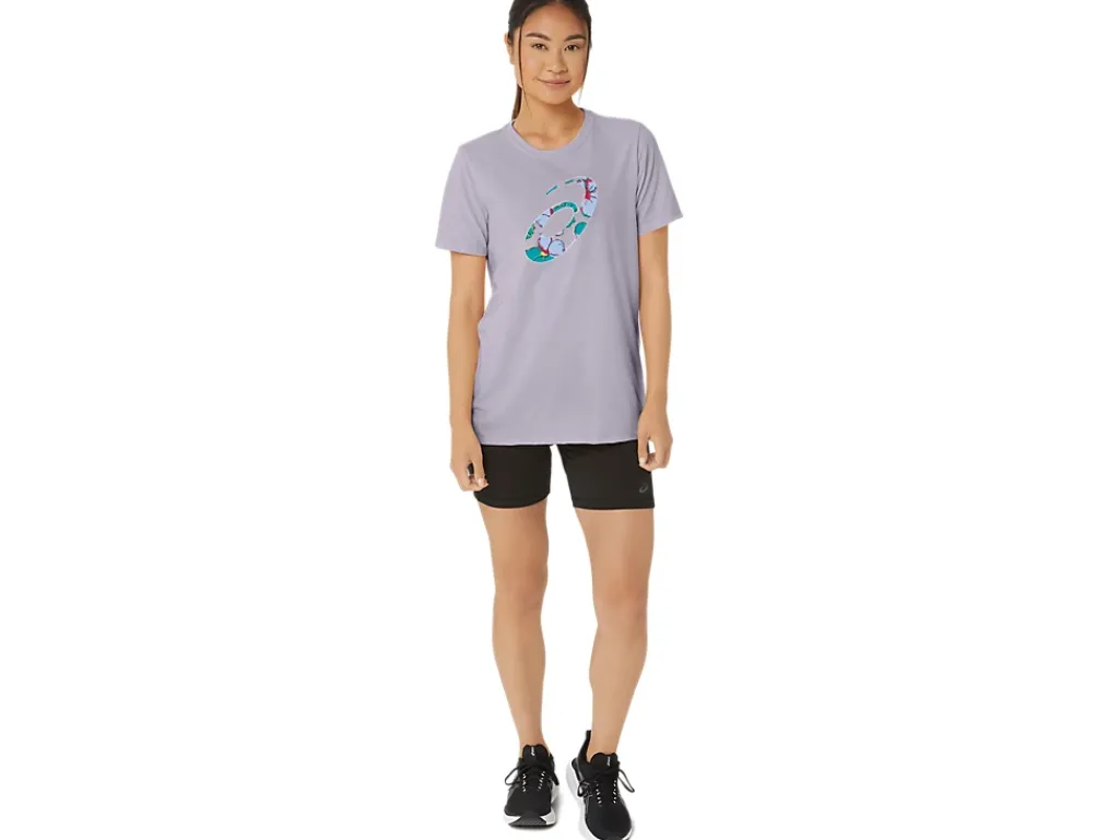 ASICS HIBISCUS SPIRAL A CREW-Women Extended Sizes|T-Shirts & Tops