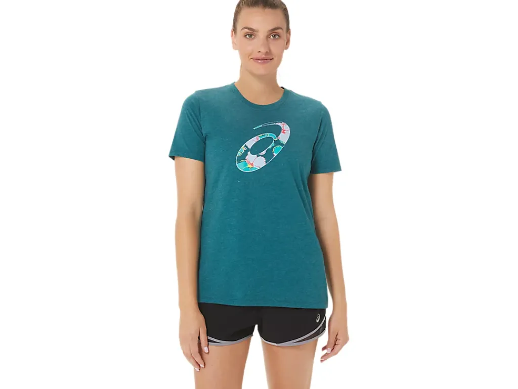 ASICS HIBISCUS SPIRAL A CREW-Women Extended Sizes|T-Shirts & Tops