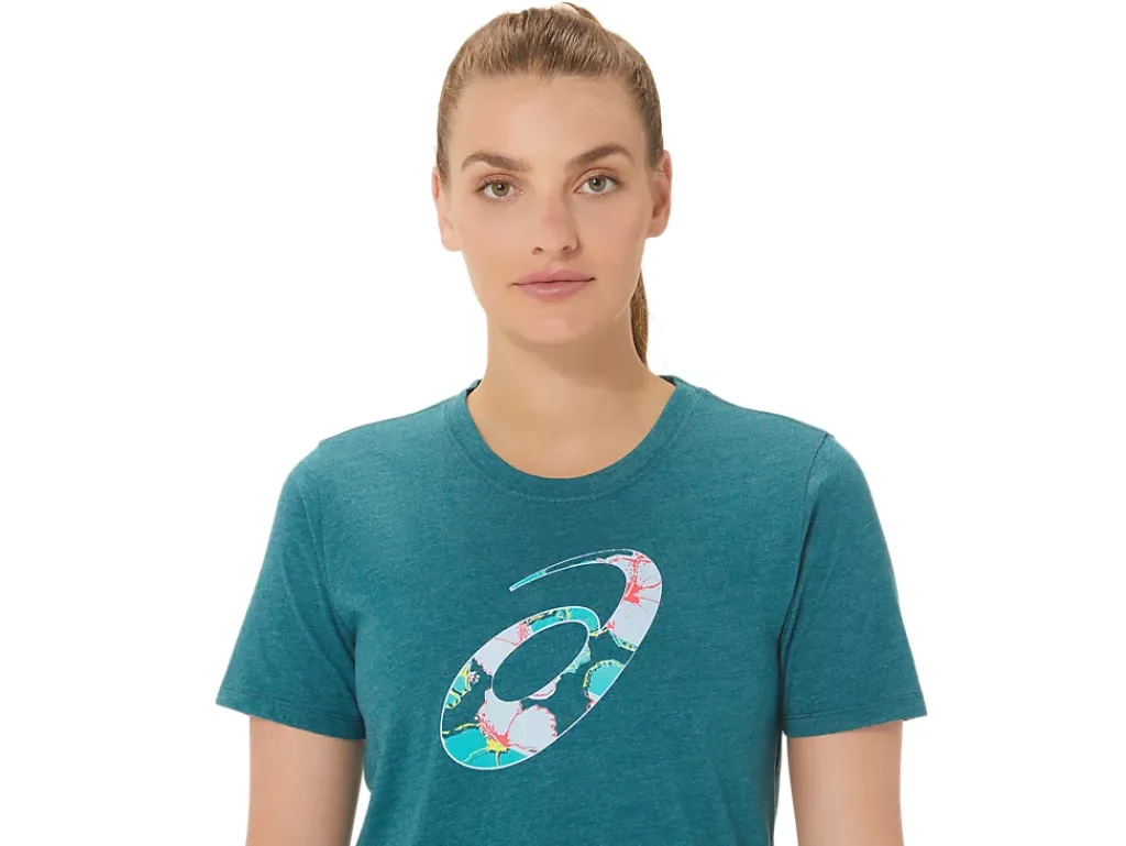 ASICS HIBISCUS SPIRAL A CREW-Women Extended Sizes|T-Shirts & Tops