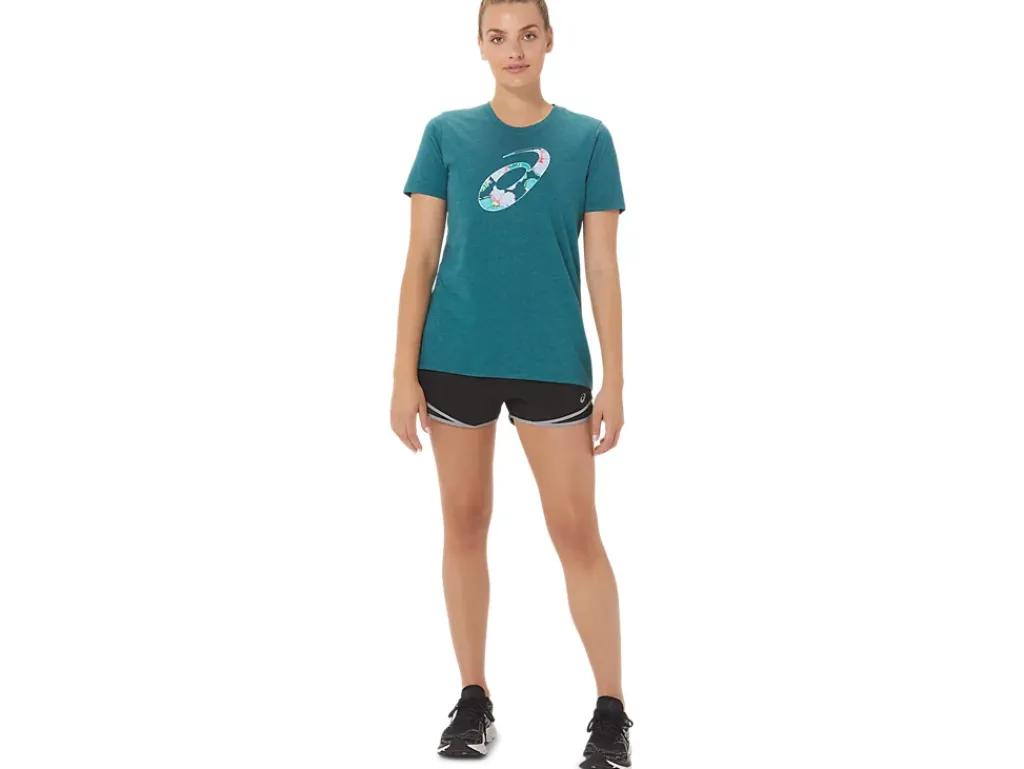 ASICS HIBISCUS SPIRAL A CREW-Women Extended Sizes|T-Shirts & Tops