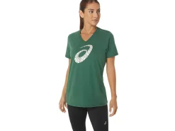 ASICS HOLIDAY LIGHTS LOGO V-NECK-Women T-Shirts & Tops