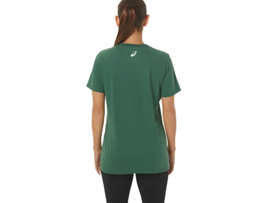 ASICS HOLIDAY LIGHTS LOGO V-NECK-Women T-Shirts & Tops