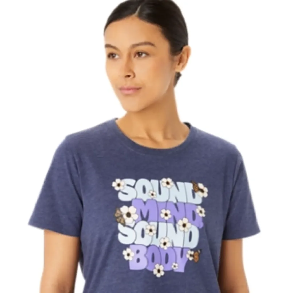 ASICS MONARCH SLOGAN CREW-Women Extended Sizes|T-Shirts & Tops