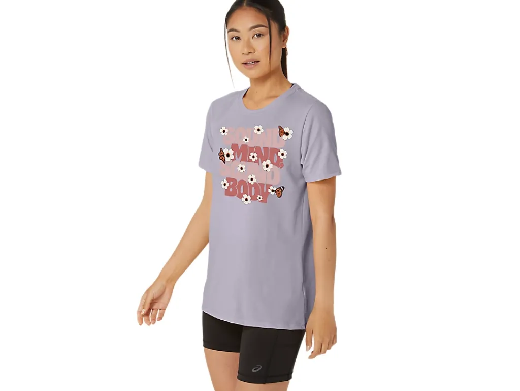 ASICS MONARCH SLOGAN CREW-Women T-Shirts & Tops
