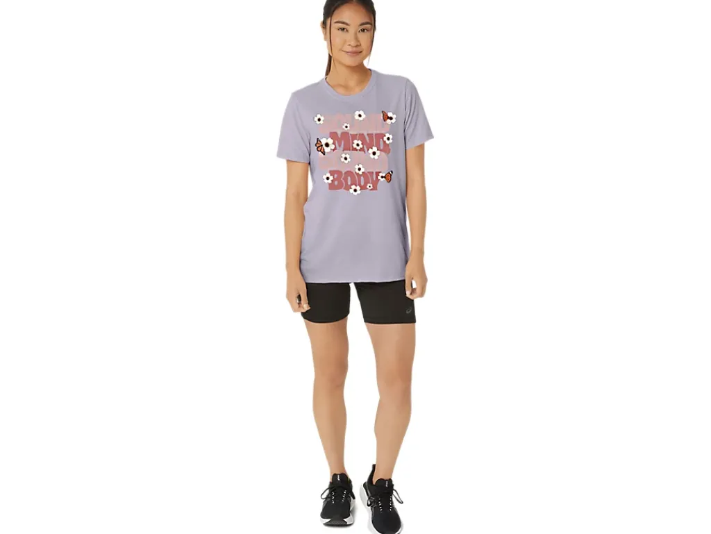 ASICS MONARCH SLOGAN CREW-Women T-Shirts & Tops