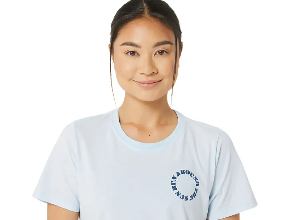 ASICS RUN IN DAFFODILL TEE-Women Extended Sizes|T-Shirts & Tops