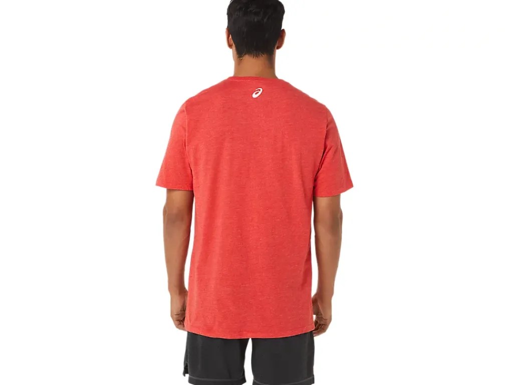 ASICS STRIPE SHORT SLEEVE TEE-Women T-Shirts & Tops|Valentine's Day