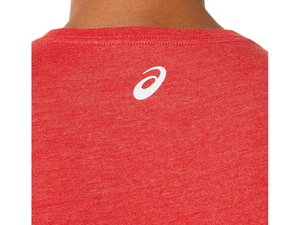 ASICS STRIPE SHORT SLEEVE TEE-Women T-Shirts & Tops|Valentine's Day