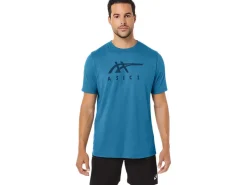 ASICS STRIPE SHORT SLEEVE TEE-Women Extended Sizes|T-Shirts & Tops