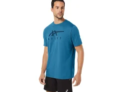ASICS STRIPE SHORT SLEEVE TEE-Women Extended Sizes|T-Shirts & Tops