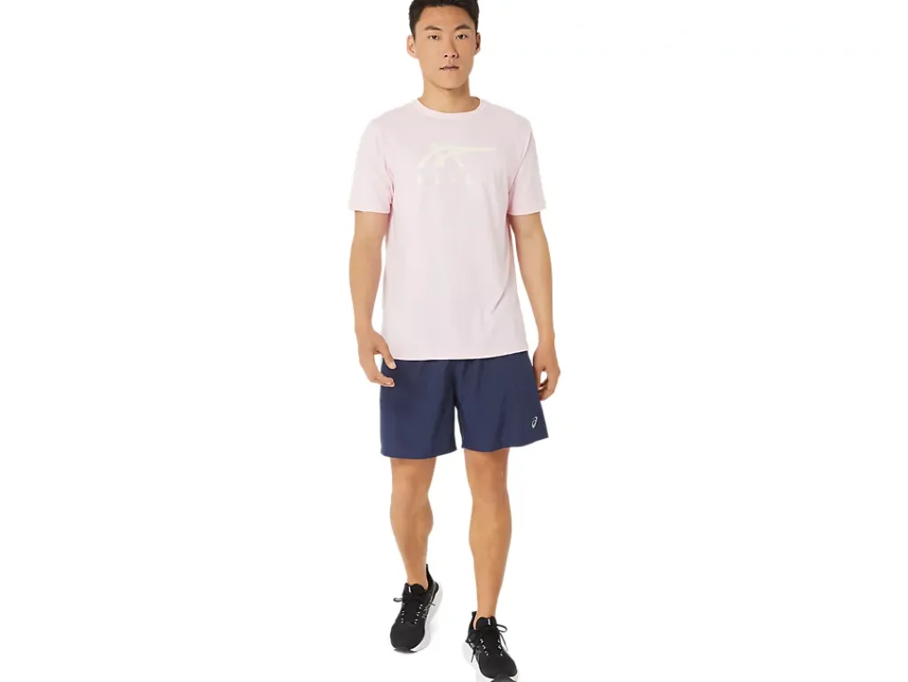 ASICS STRIPE SHORT SLEEVE TEE-Women Extended Sizes|T-Shirts & Tops