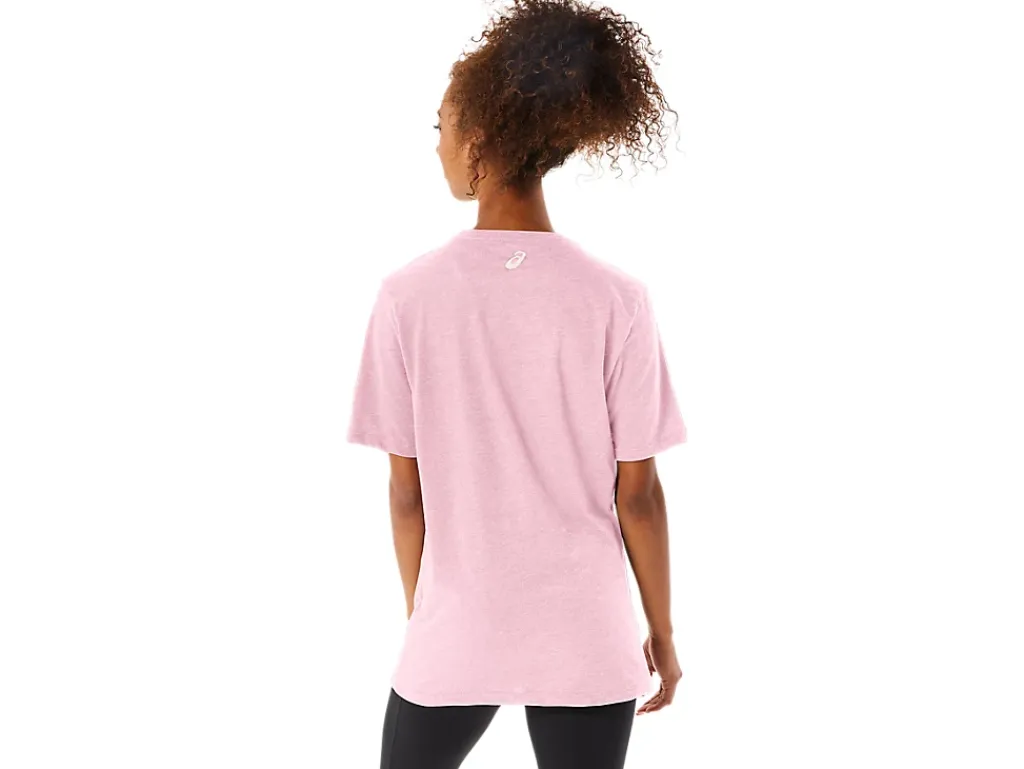 ASICS STRIPE SHORT SLEEVE TEE-Women Extended Sizes|T-Shirts & Tops