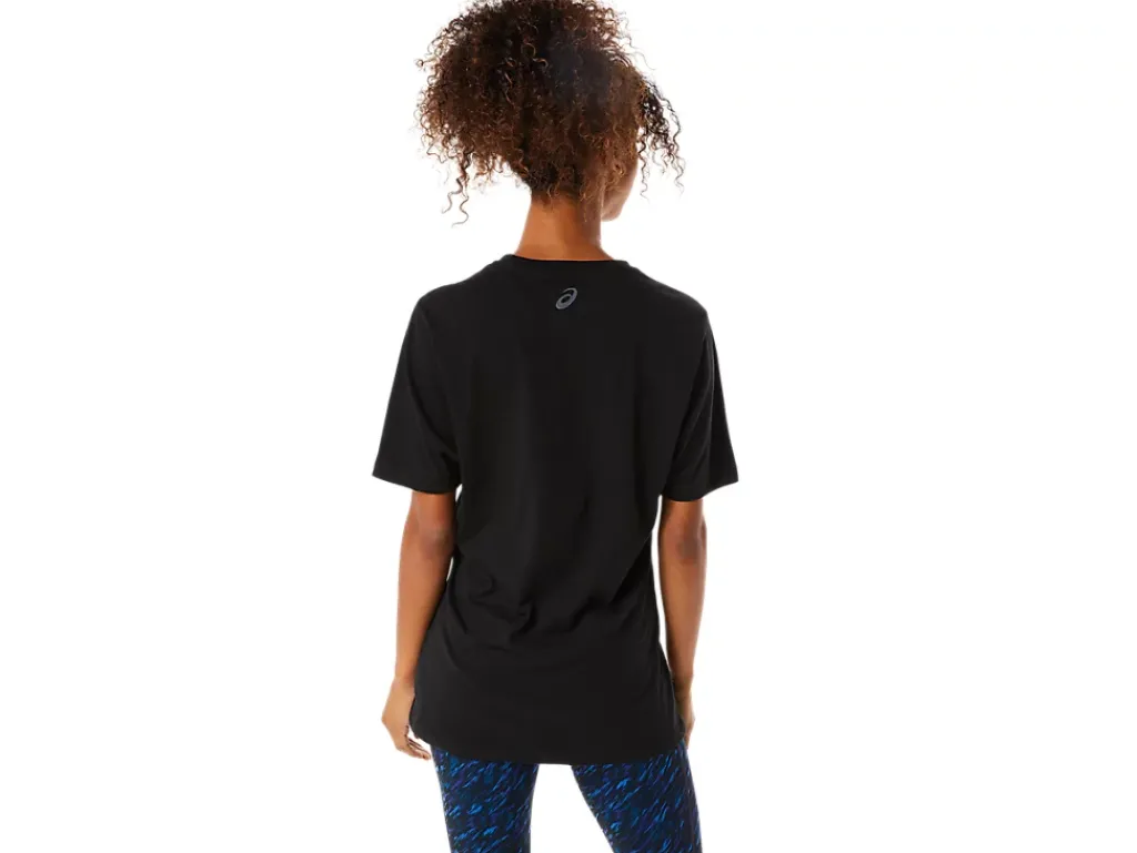 ASICS STRIPE SHORT SLEEVE TEE-Women T-Shirts & Tops|Extended Sizes