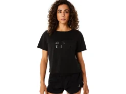 ASICS STRIPES SHORT SLEEVE BOXY TEE-Women Extended Sizes|T-Shirts & Tops