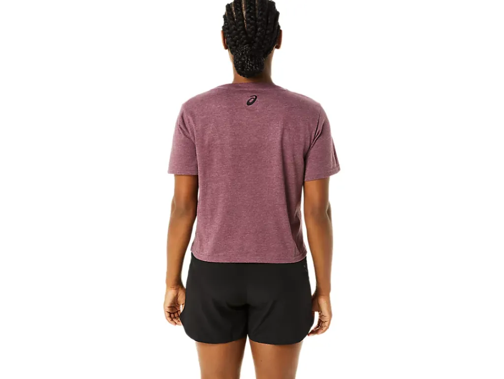 ASICS STRIPES SHORT SLEEVE BOXY TEE-Women Extended Sizes|T-Shirts & Tops