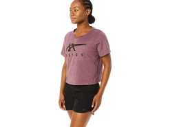 ASICS STRIPES SHORT SLEEVE BOXY TEE-Women Extended Sizes|T-Shirts & Tops