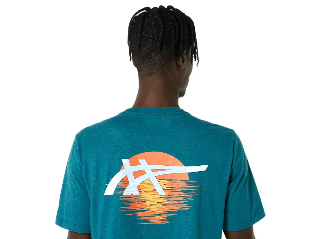 ASICS STRIPES SUNRISE TEE-Women T-Shirts & Tops|Extended Sizes