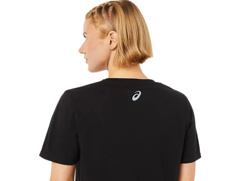 ASICS STRIPES V-NECK-Women Extended Sizes|T-Shirts & Tops