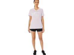 ASICS STRIPES V-NECK-Women T-Shirts & Tops|Extended Sizes