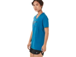 ASICS STRIPES V-NECK-Women T-Shirts & Tops