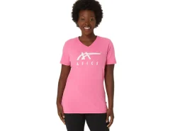 ASICS STRIPES V-NECK-Women T-Shirts & Tops