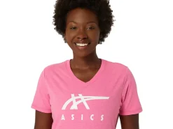 ASICS STRIPES V-NECK-Women T-Shirts & Tops