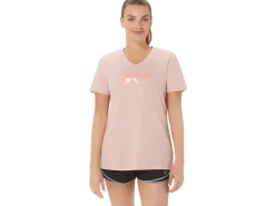 ASICS STRIPES V-NECK-Women Extended Sizes|T-Shirts & Tops
