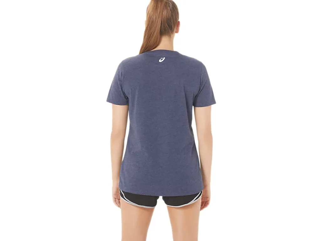 ASICS STRIPES V-NECK-Women Extended Sizes|T-Shirts & Tops
