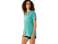 ASICS STRIPES V-NECK-Women Extended Sizes|T-Shirts & Tops