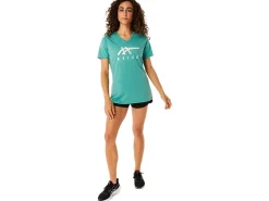 ASICS STRIPES V-NECK-Women Extended Sizes|T-Shirts & Tops