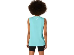 ASICS SUN IN THE SKY SLOGAN MUSCLE TEE-Women T-Shirts & Tops