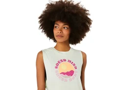 ASICS SUN IN THE SKY SLOGAN MUSCLE TEE-Women Extended Sizes|T-Shirts & Tops