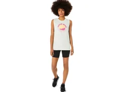 ASICS SUN IN THE SKY SLOGAN MUSCLE TEE-Women Extended Sizes|T-Shirts & Tops