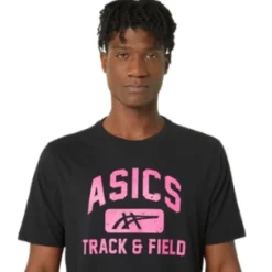 ASICS UNISEX TRACK AND FIELD GRAPHIC TEE-Women Track & Field|Extended Sizes