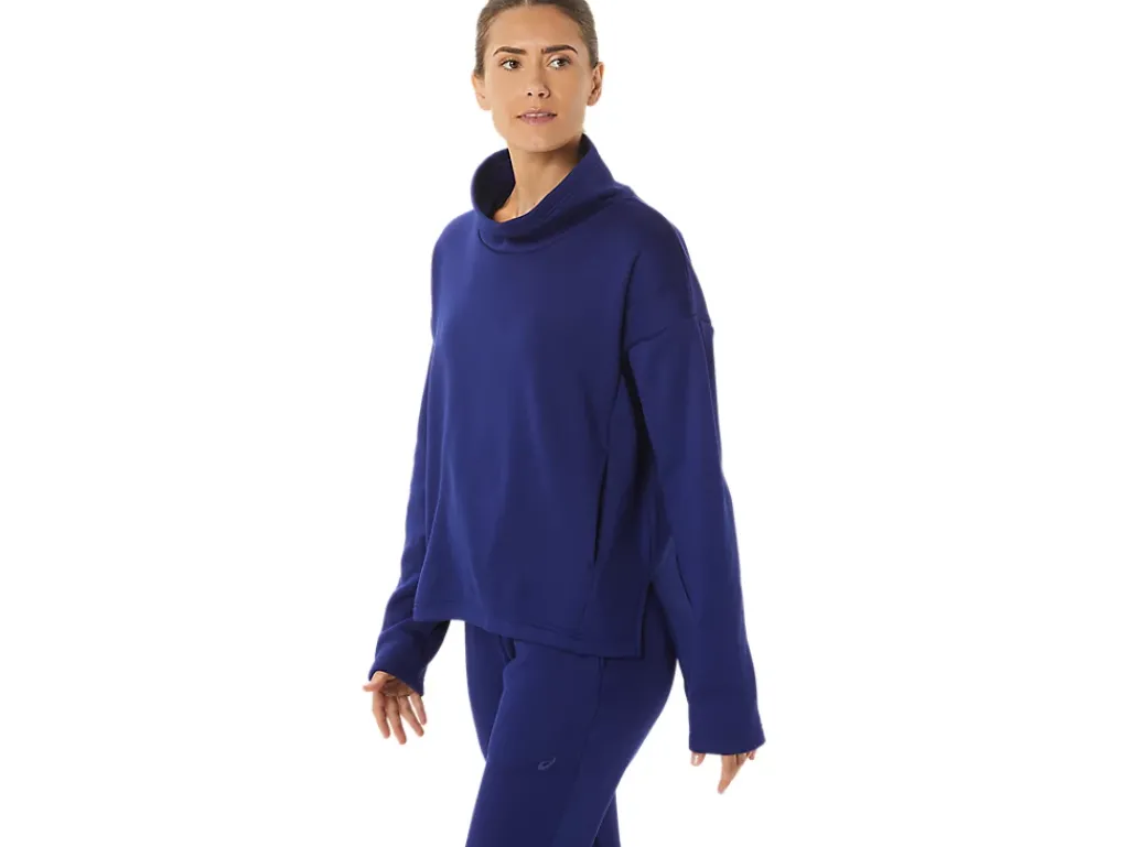 ASICS BRUSHED KNIT PULLOVER-Women T-Shirts & Tops