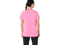 ASICS CARNATION SHORT SLEEVE V-NECK-Women T-Shirts & Tops