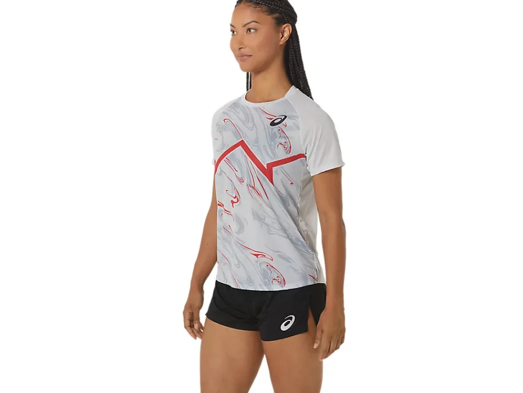 ASICS CJ-LINE LIGHT SHORT SLEEVE TOP-Women Track & Field|T-Shirts & Tops