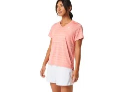 ASICS COURT STRIPE SHORT SLEEVE TOP-Women Tennis|Tennis